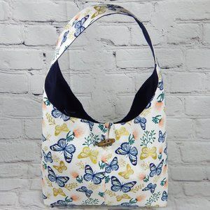 Beautiful Handmade Hobo Bag Butterflies Print